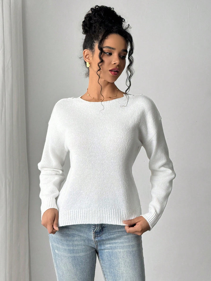 Pulover SHEIN, alb