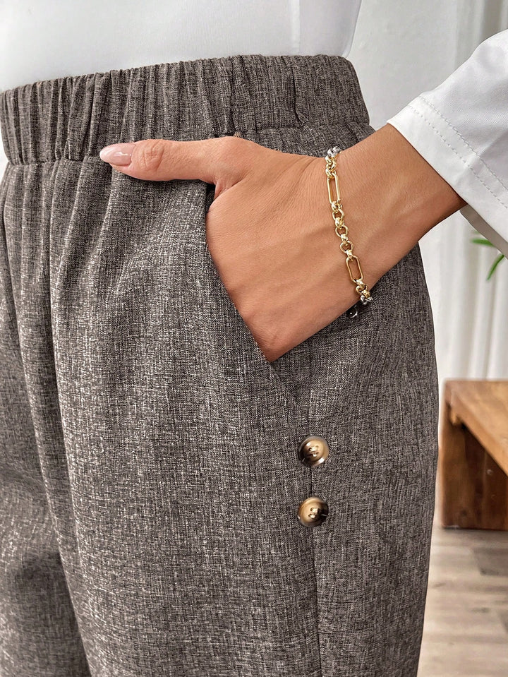Pantaloni SHEIN, maro