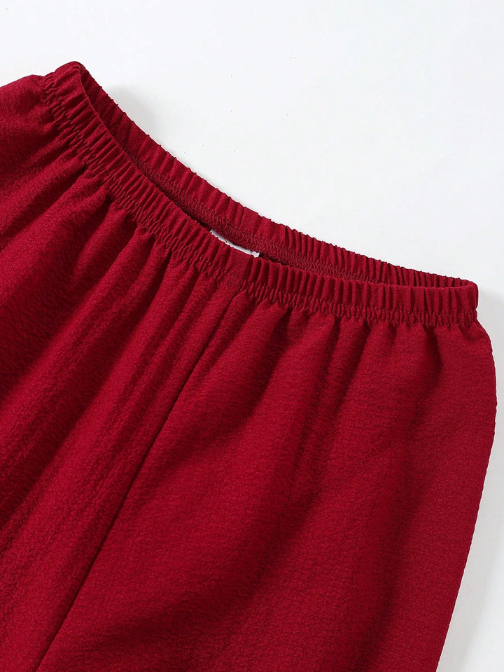 Pijama SHEIN, vișiniu