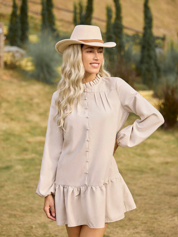 Rochie mini SHEIN, bej