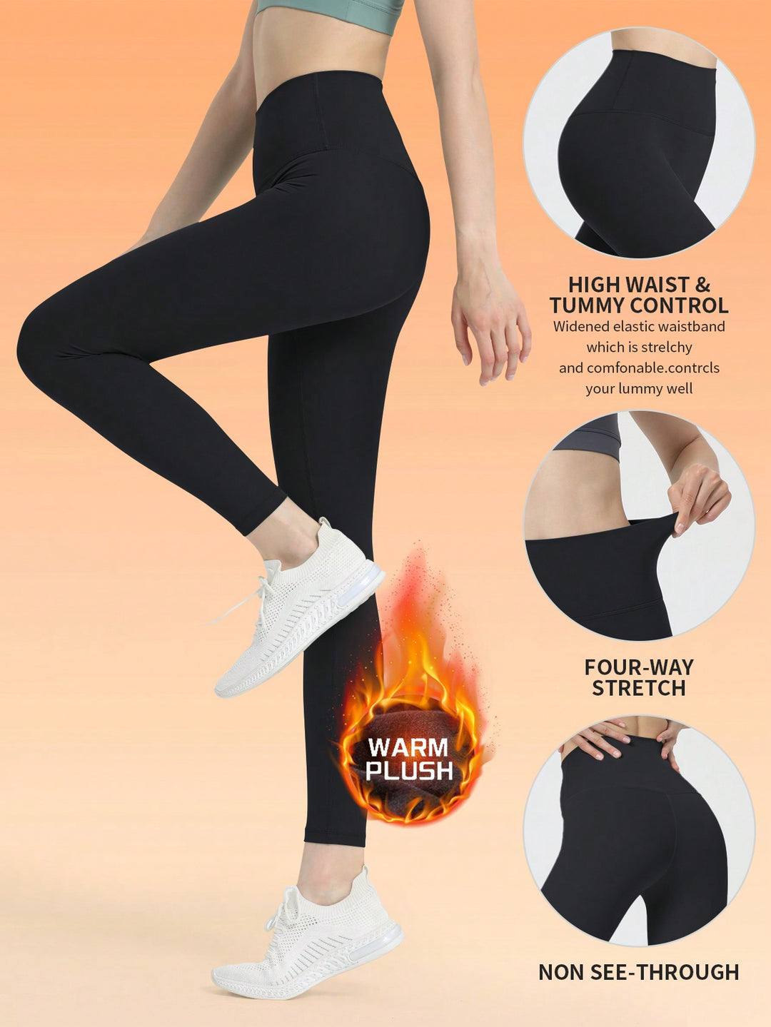 Pantaloni SHEIN, negru