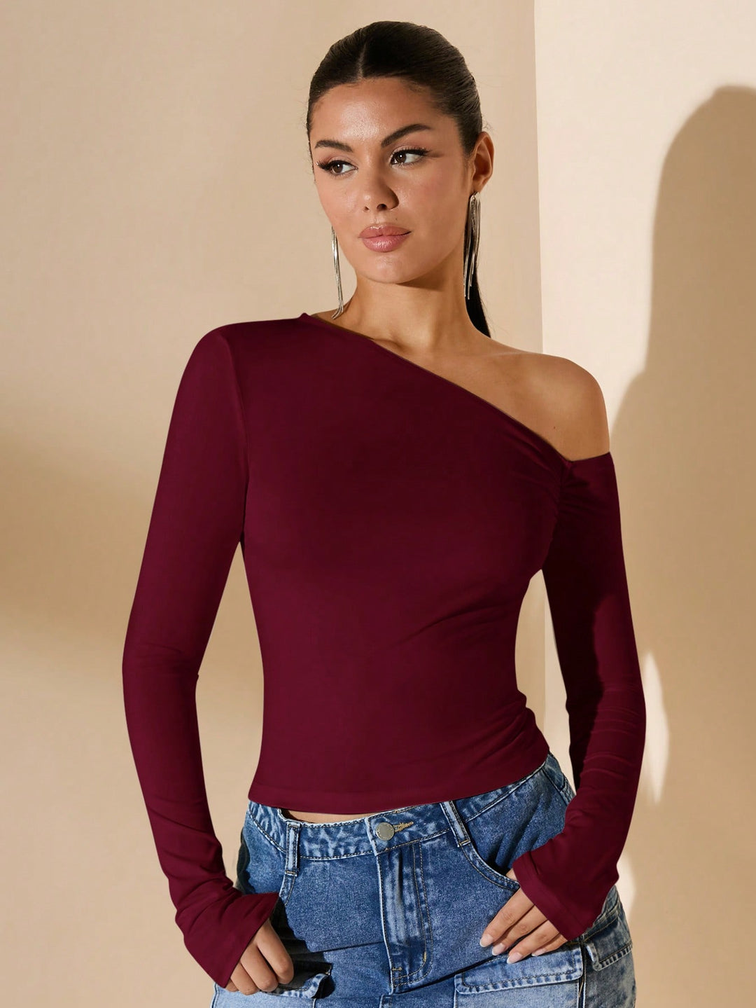 Tricou SHEIN, vișiniu