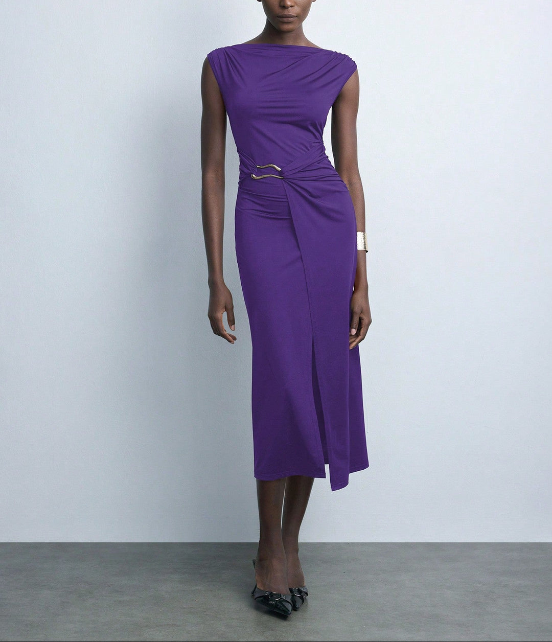 Rochie midi SHEIN, mov