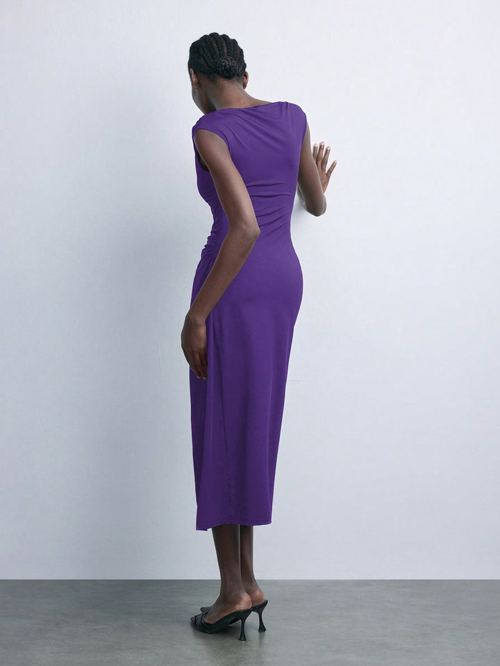 Rochie midi SHEIN, mov