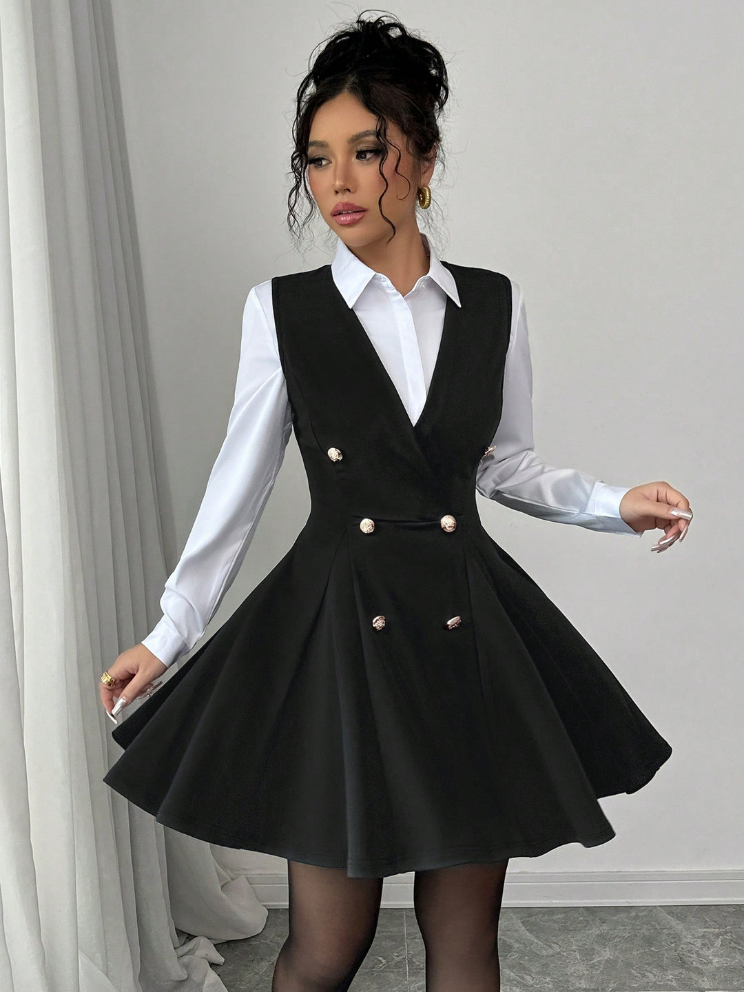 Rochie mini SHEIN, negru