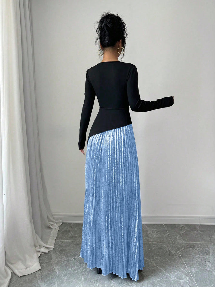 Rochie maxi SHEIN, albastru