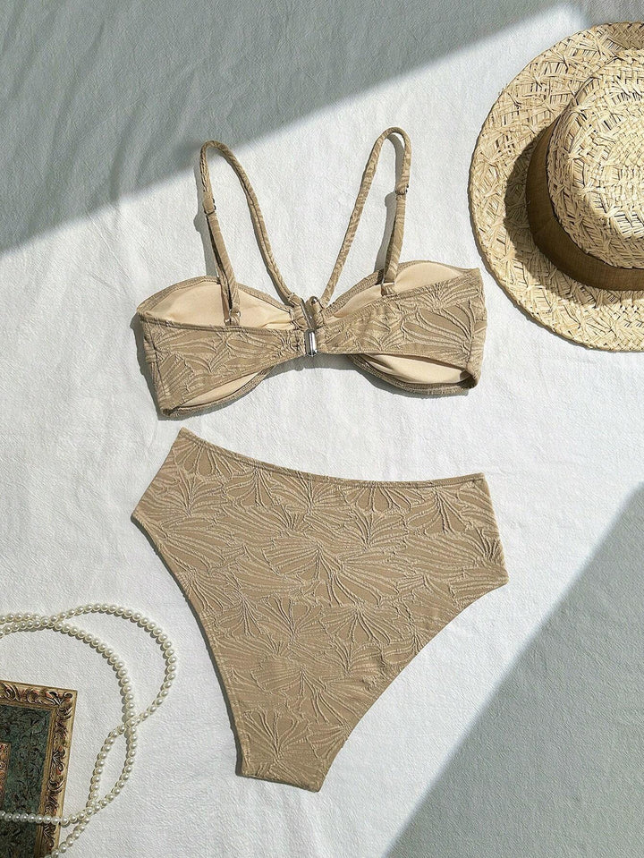 Costum de baie SHEIN, maro