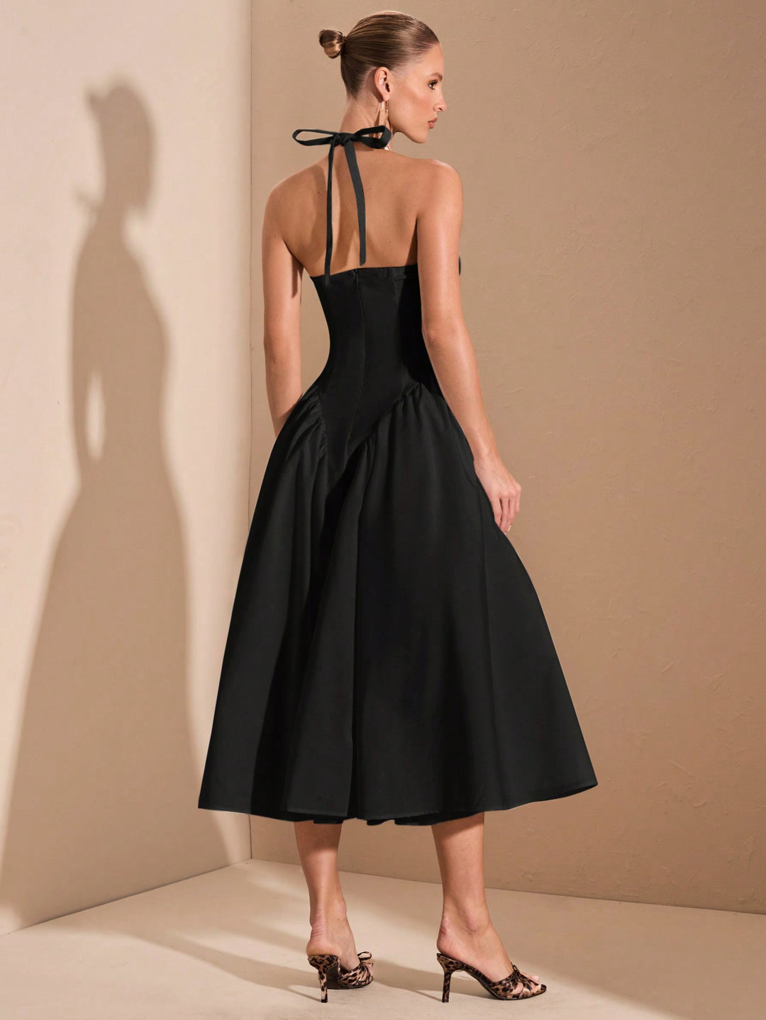 Rochie midi SHEIN, negru