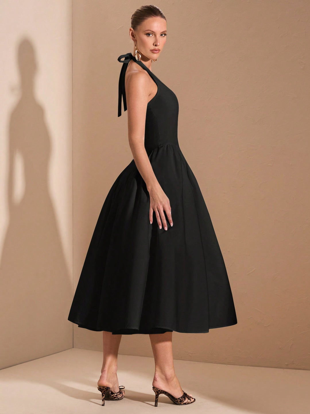Rochie midi SHEIN, negru