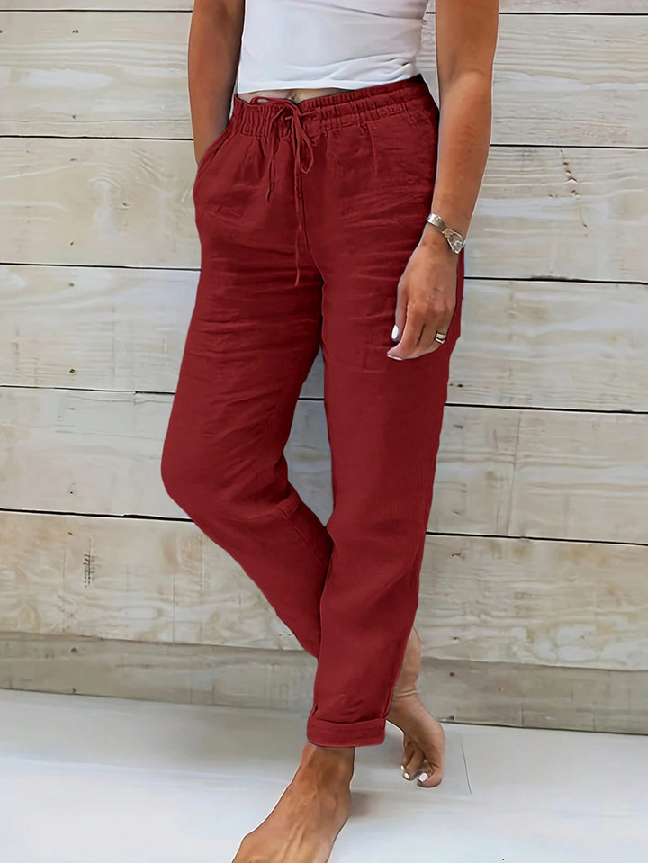 Pantaloni SHEIN, roșu