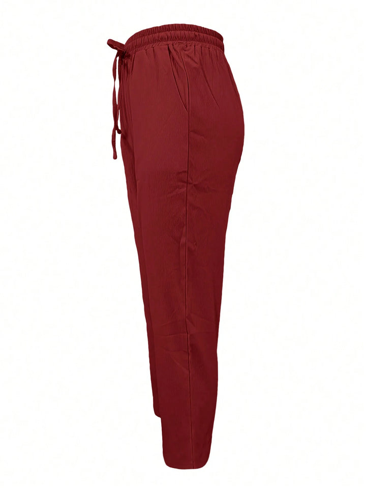 Pantaloni SHEIN, roșu
