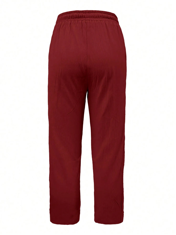 Pantaloni SHEIN, roșu