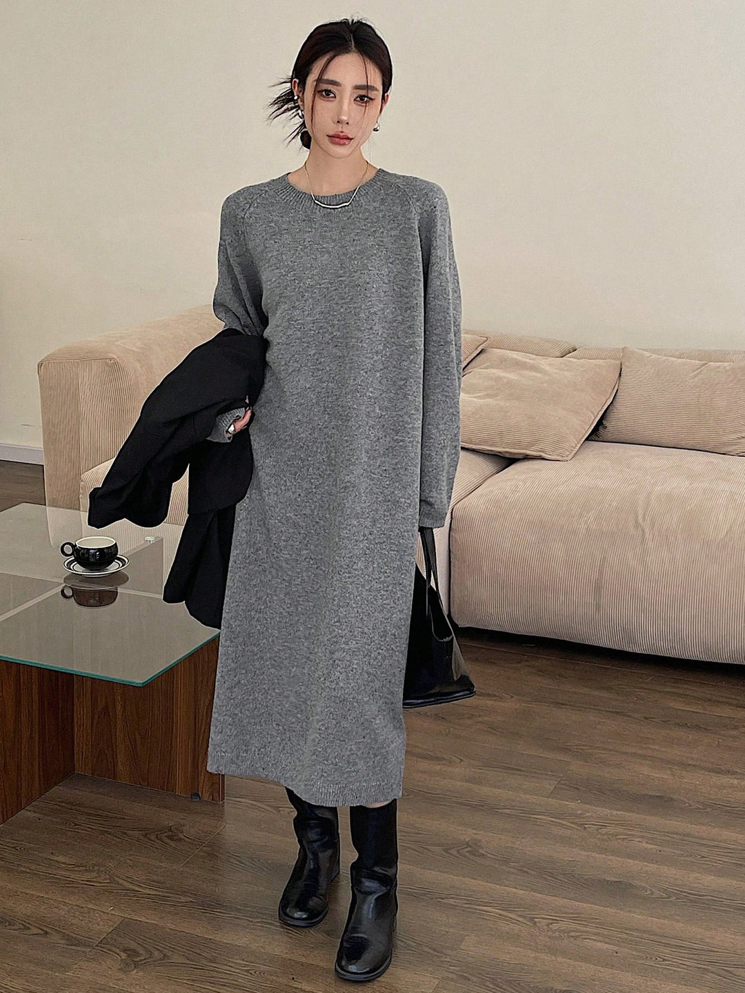 Rochie SHEIN, gri