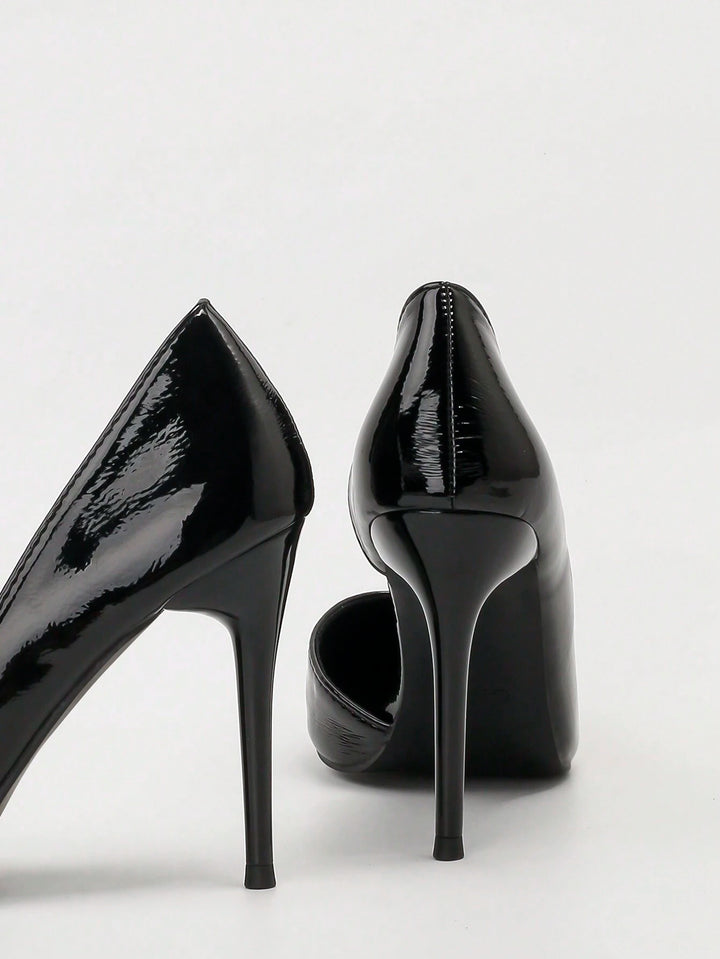 Pantofi cu toc SHEIN, negru