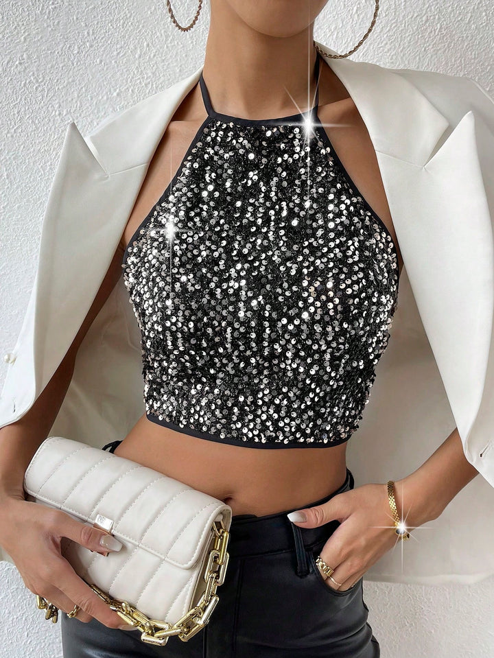 Top SHEIN, negru