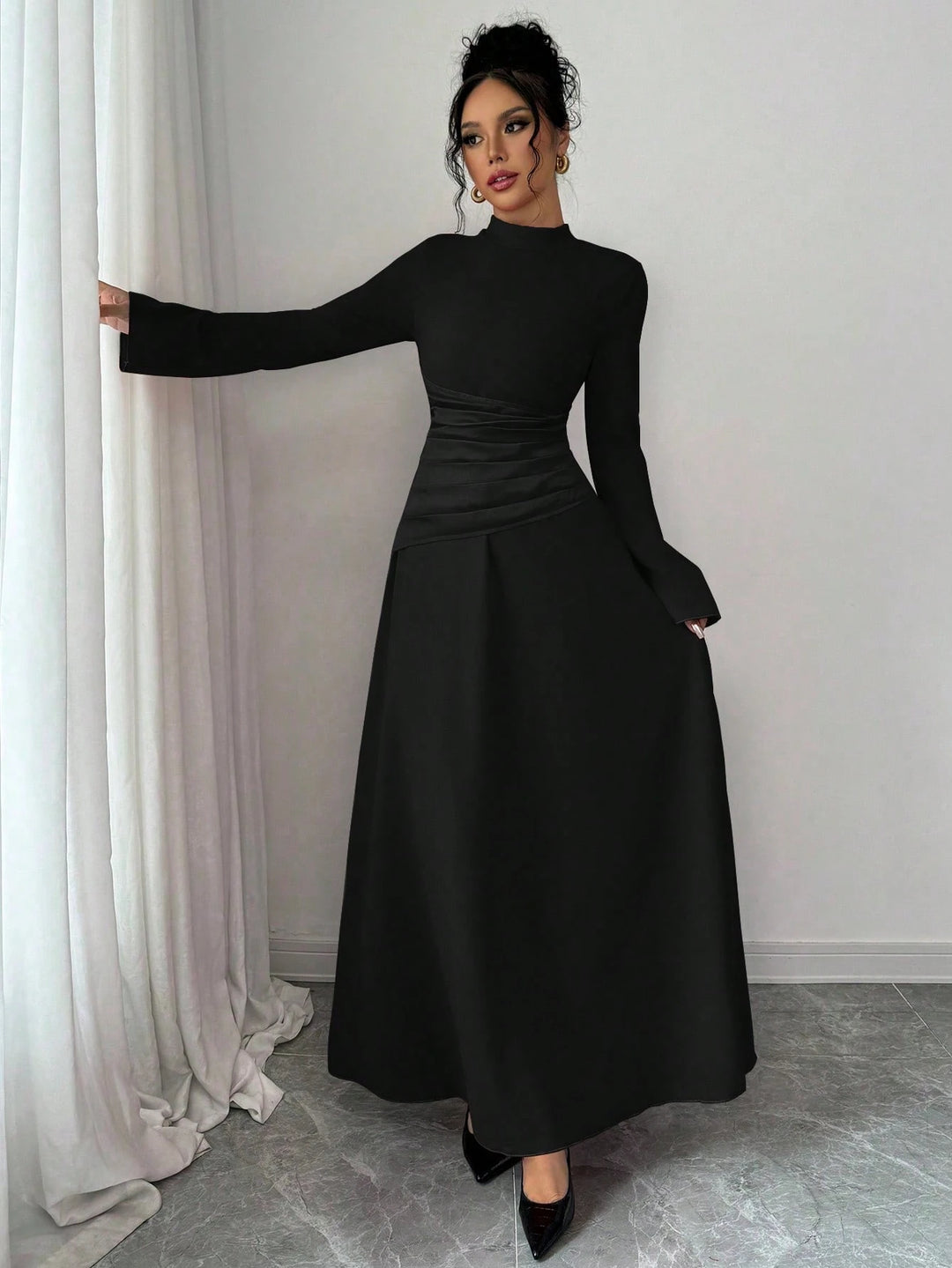 Rochie maxi SHEIN, negru