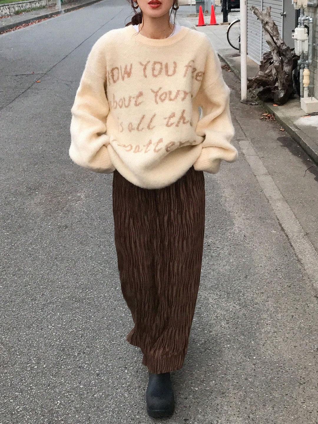 SHEIN szoknya, barna