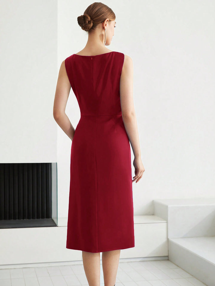 Rochie midi SHEIN, roșu