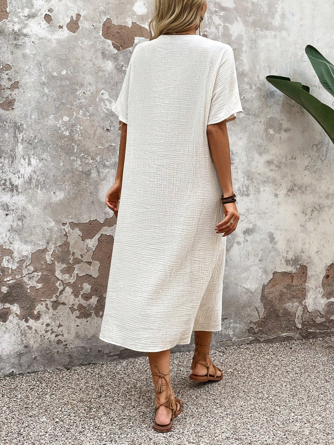 Rochie midi SHEIN, bej