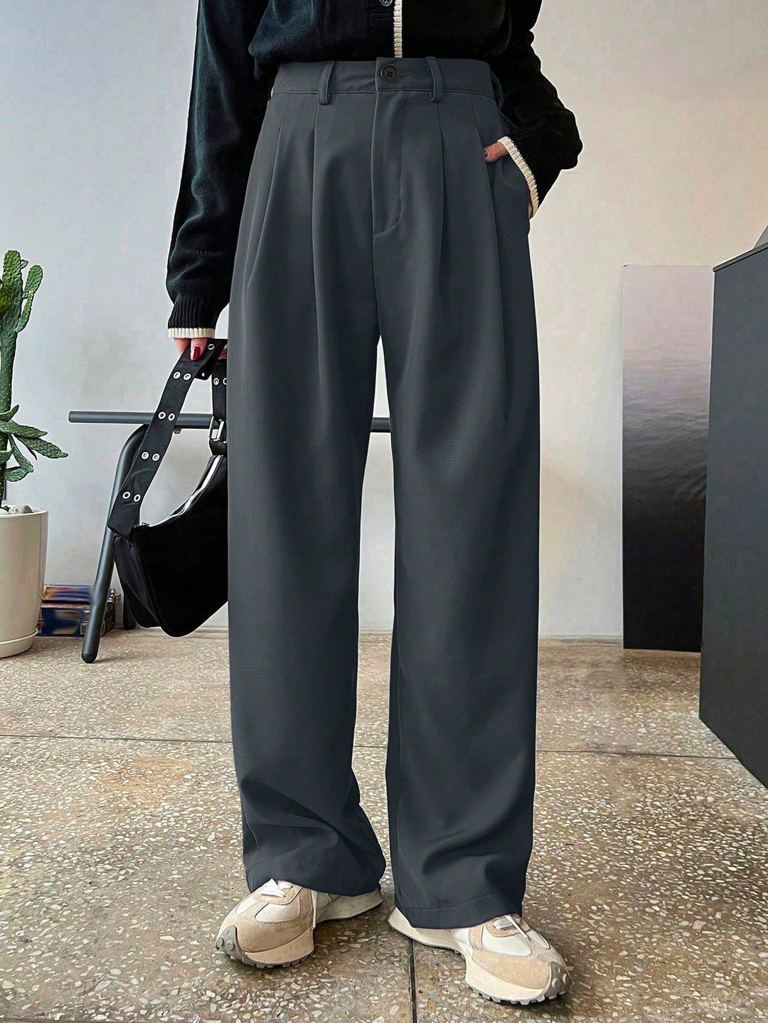 Pantaloni SHEIN, gri