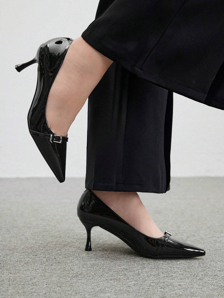 Pantofi cu toc SHEIN, negru