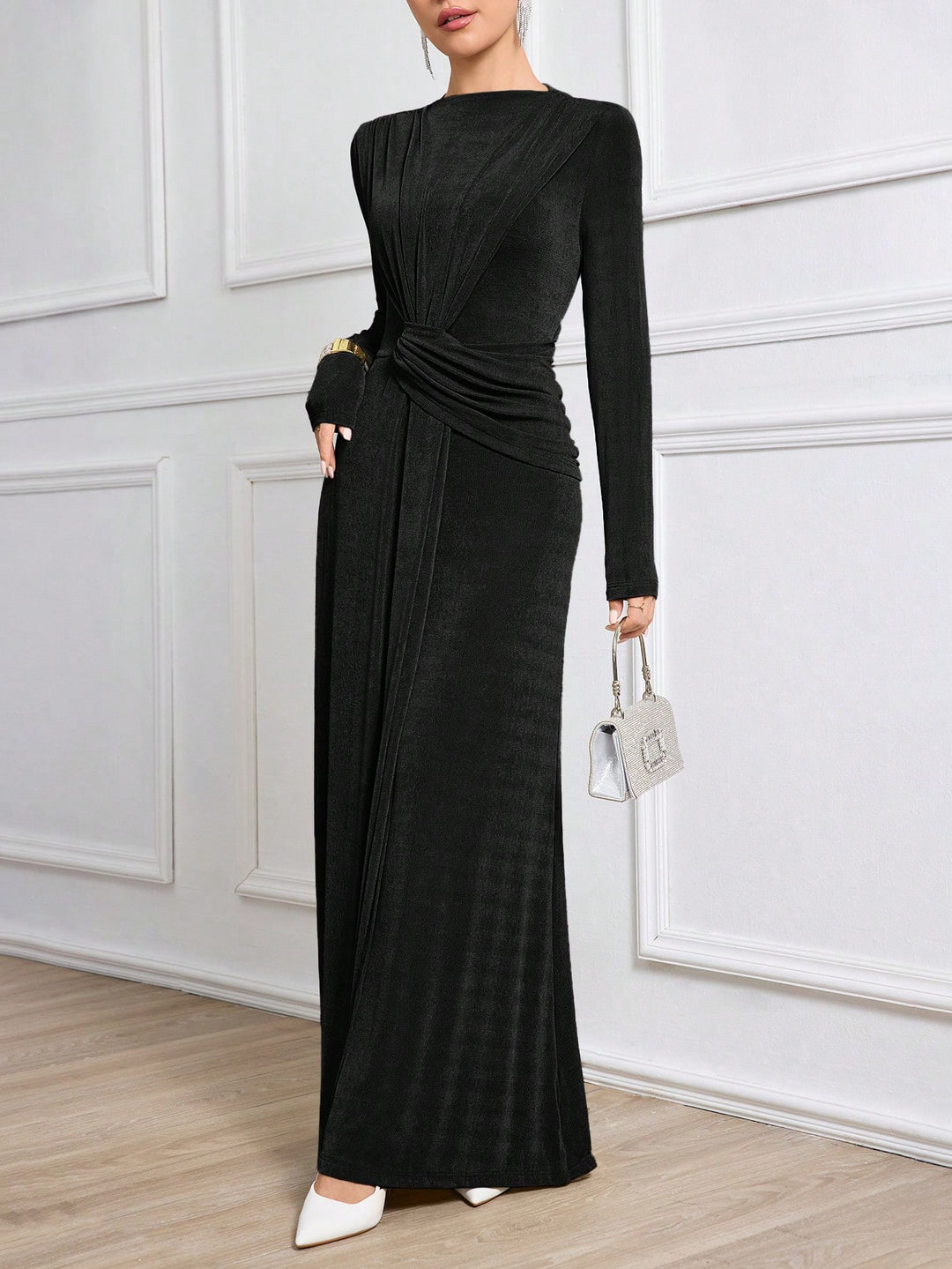 Rochie maxi SHEIN, negru