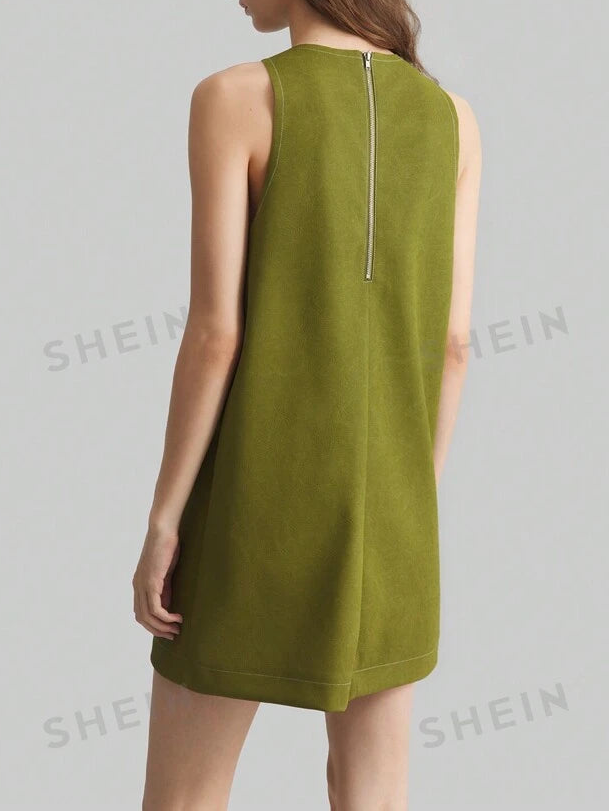 Rochie midi Shein, verde