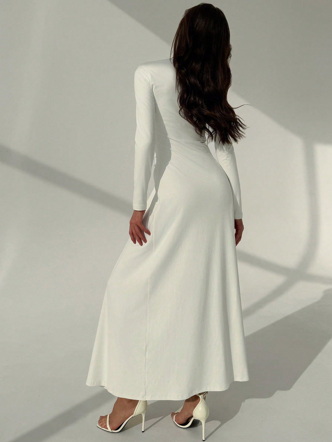Rochie maxi SHEIN, alb