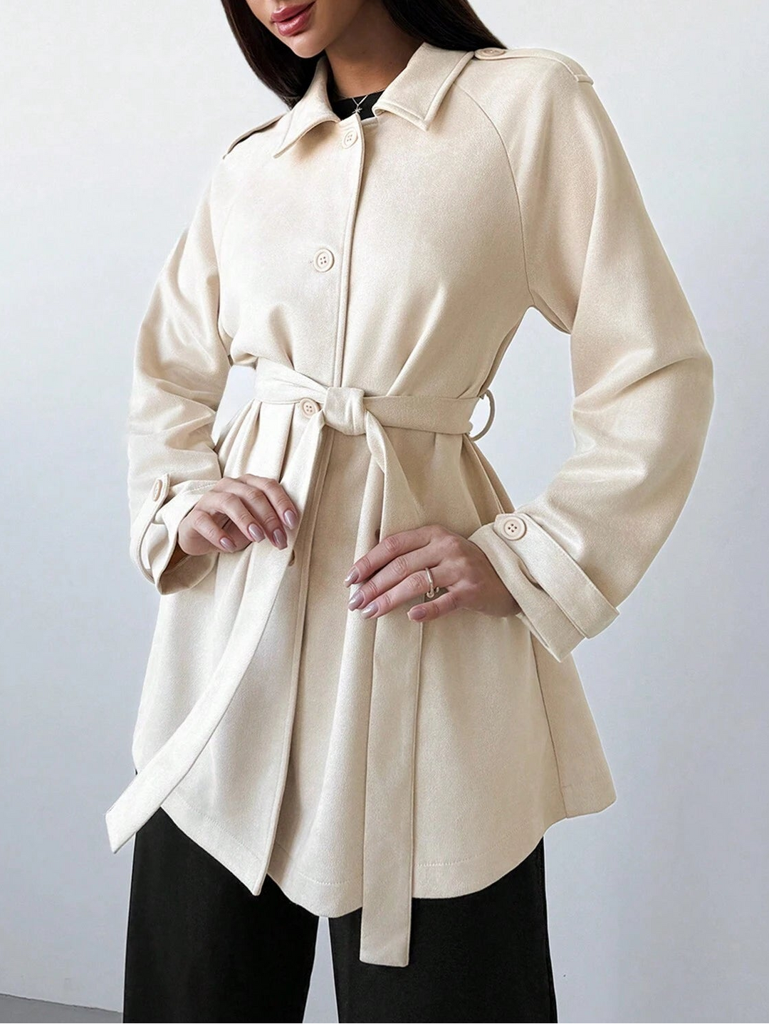 Trench Shein, crem