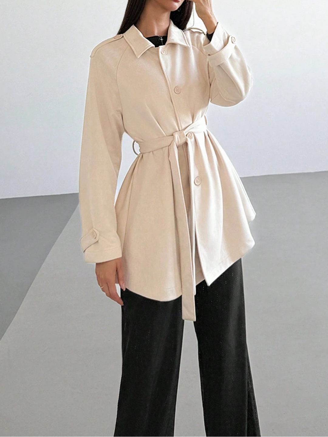 Trench Shein, crem