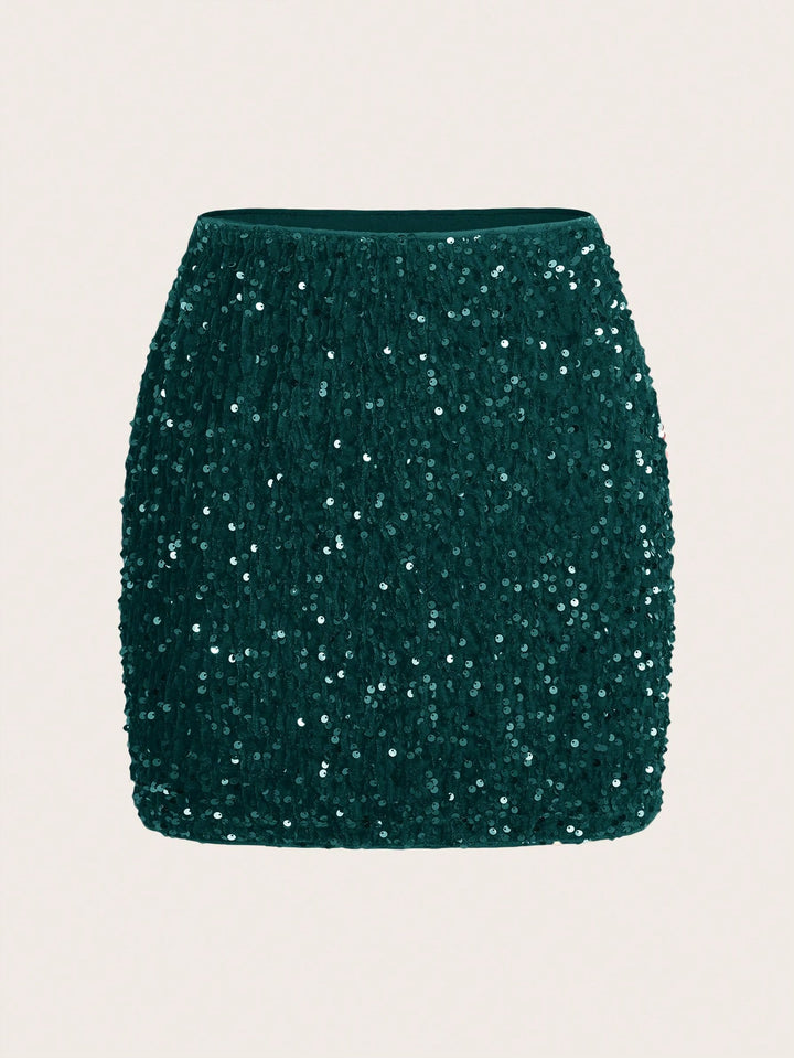 Fustă mini SHEIN, verde