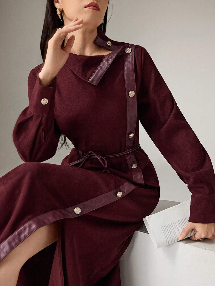 Rochie midi SHEIN, vișiniu