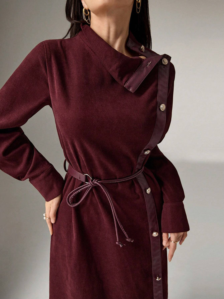Rochie midi SHEIN, vișiniu
