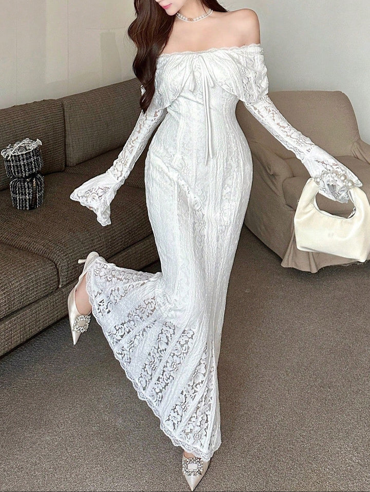 Rochie maxi SHEIN, alb