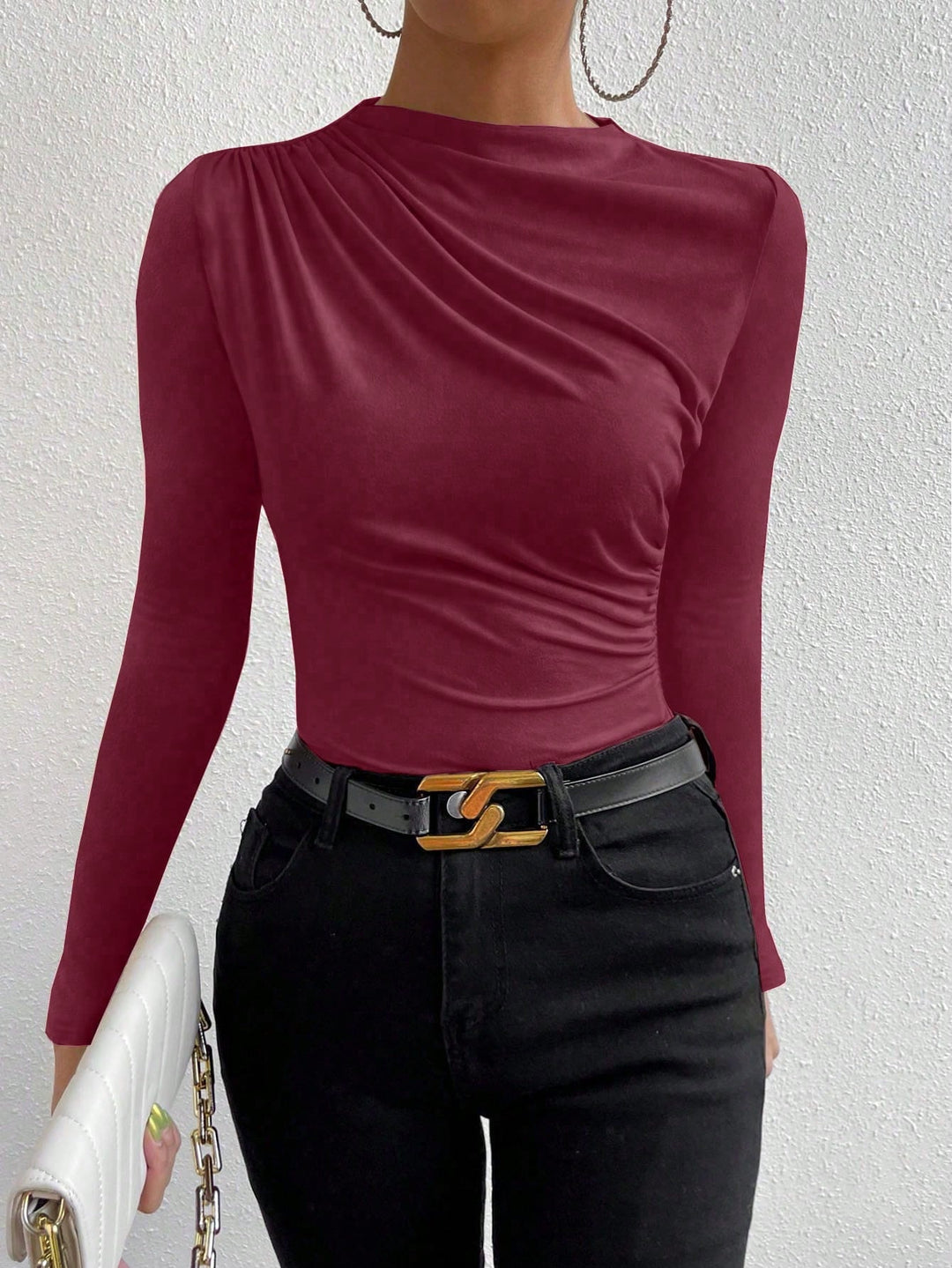 Tricou SHEIN, vișiniu