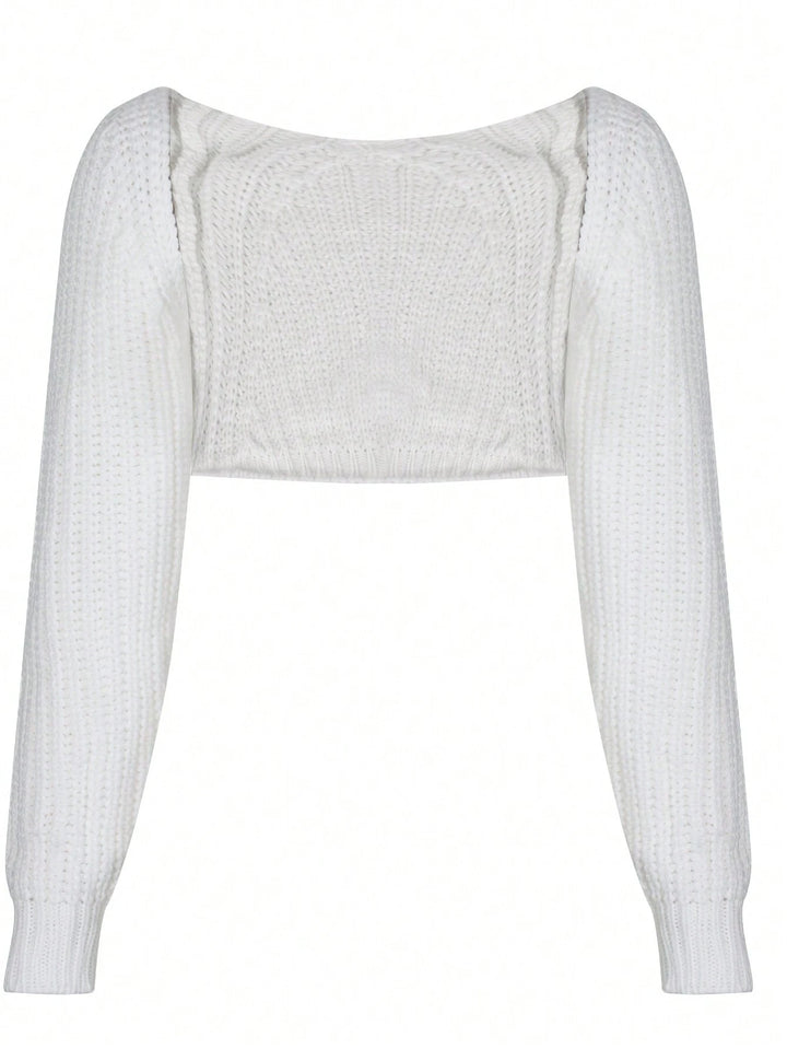 Bolero SHEIN, alb