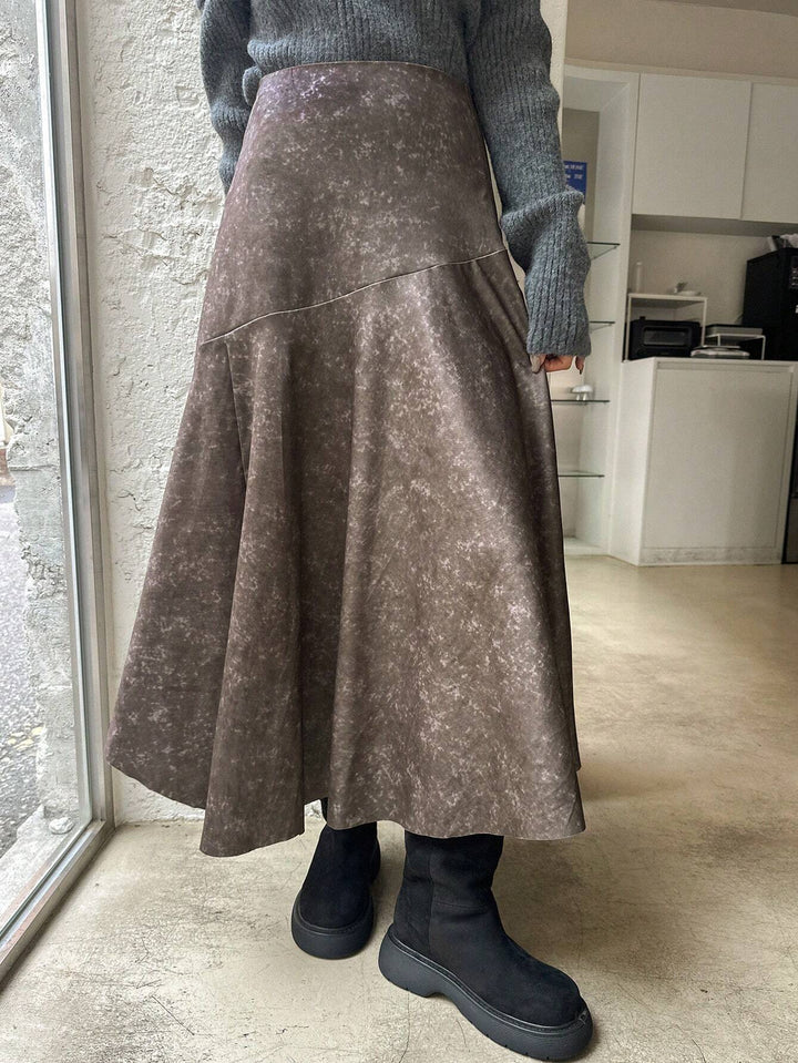SHEIN maxi szoknya, barna