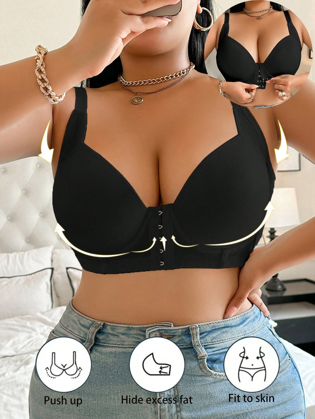 Sutien SHEIN, negru