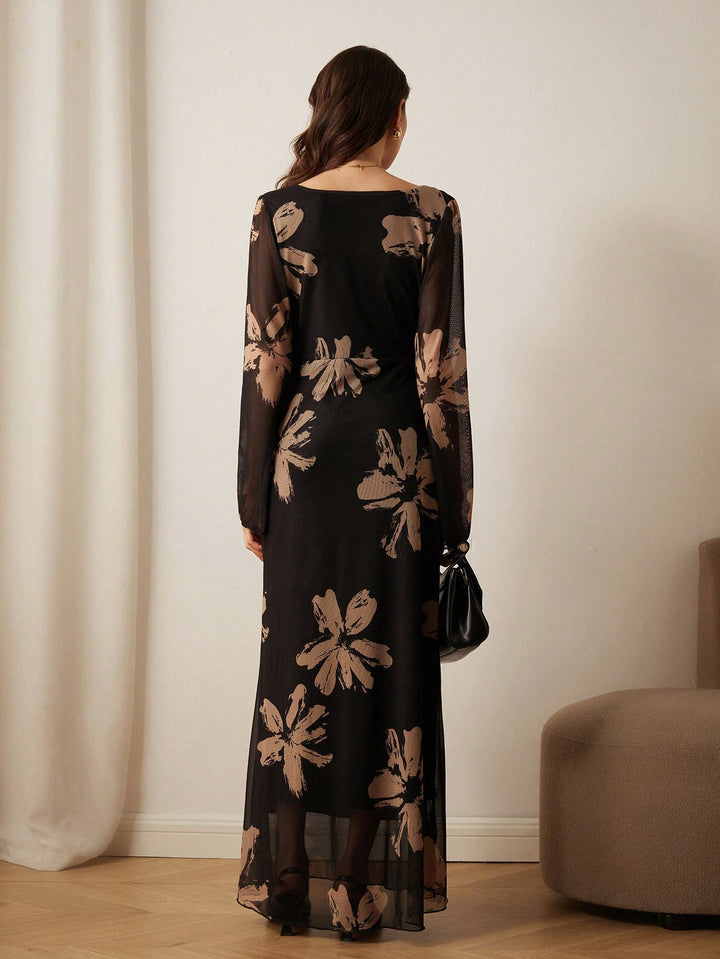 Rochie maxi SHEIN, mix culori