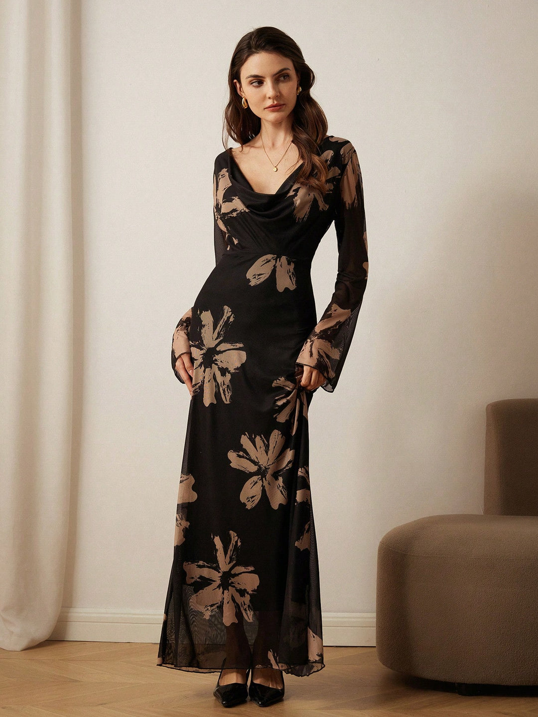 Rochie maxi SHEIN, mix culori