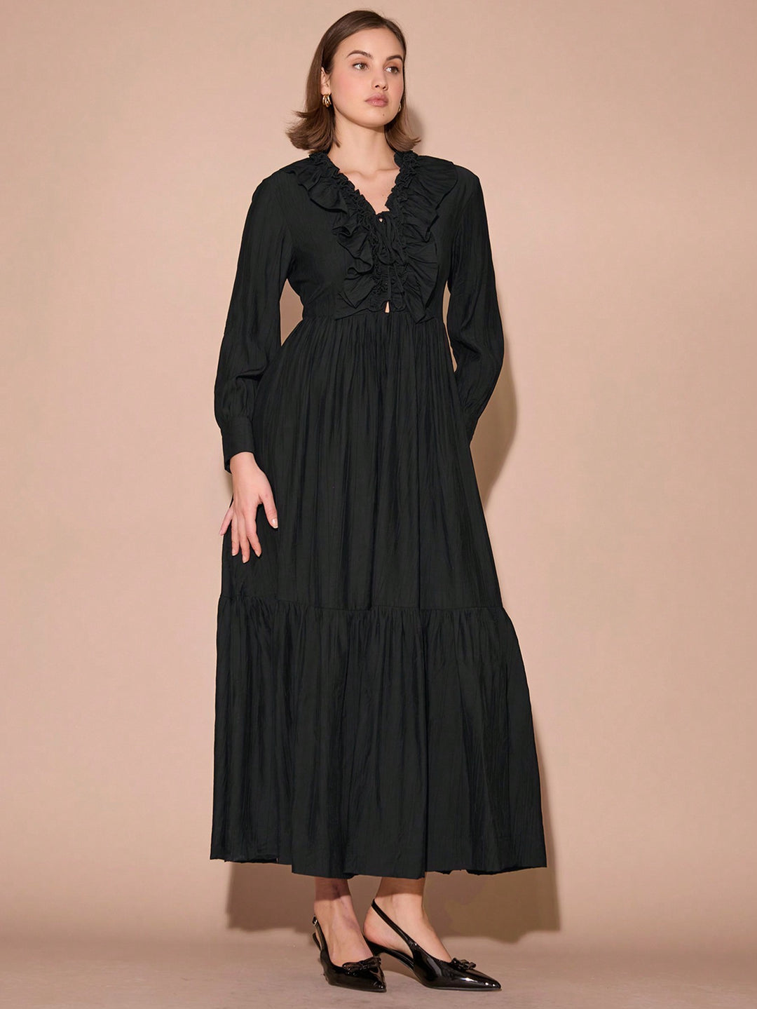 Rochie maxi SHEIN, negru