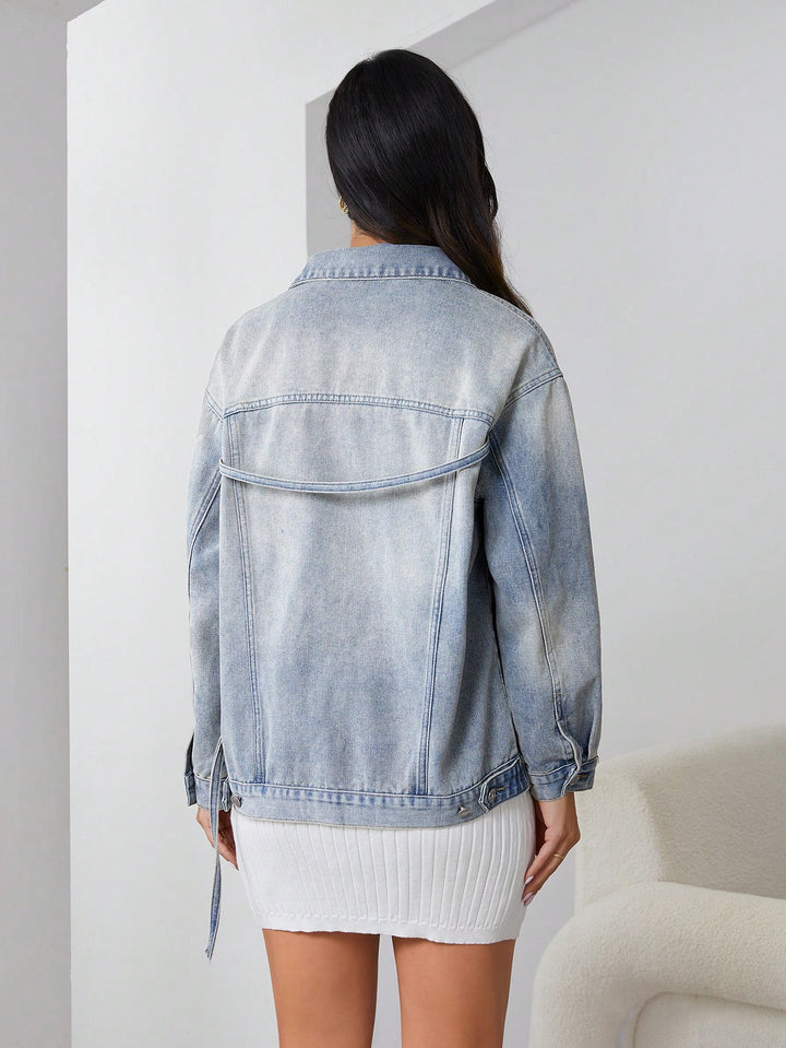 Geacă denim SHEIN, albastru