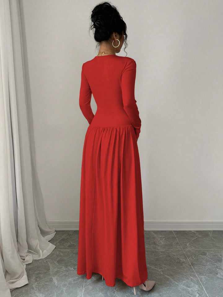 Rochie maxi SHEIN, roșu