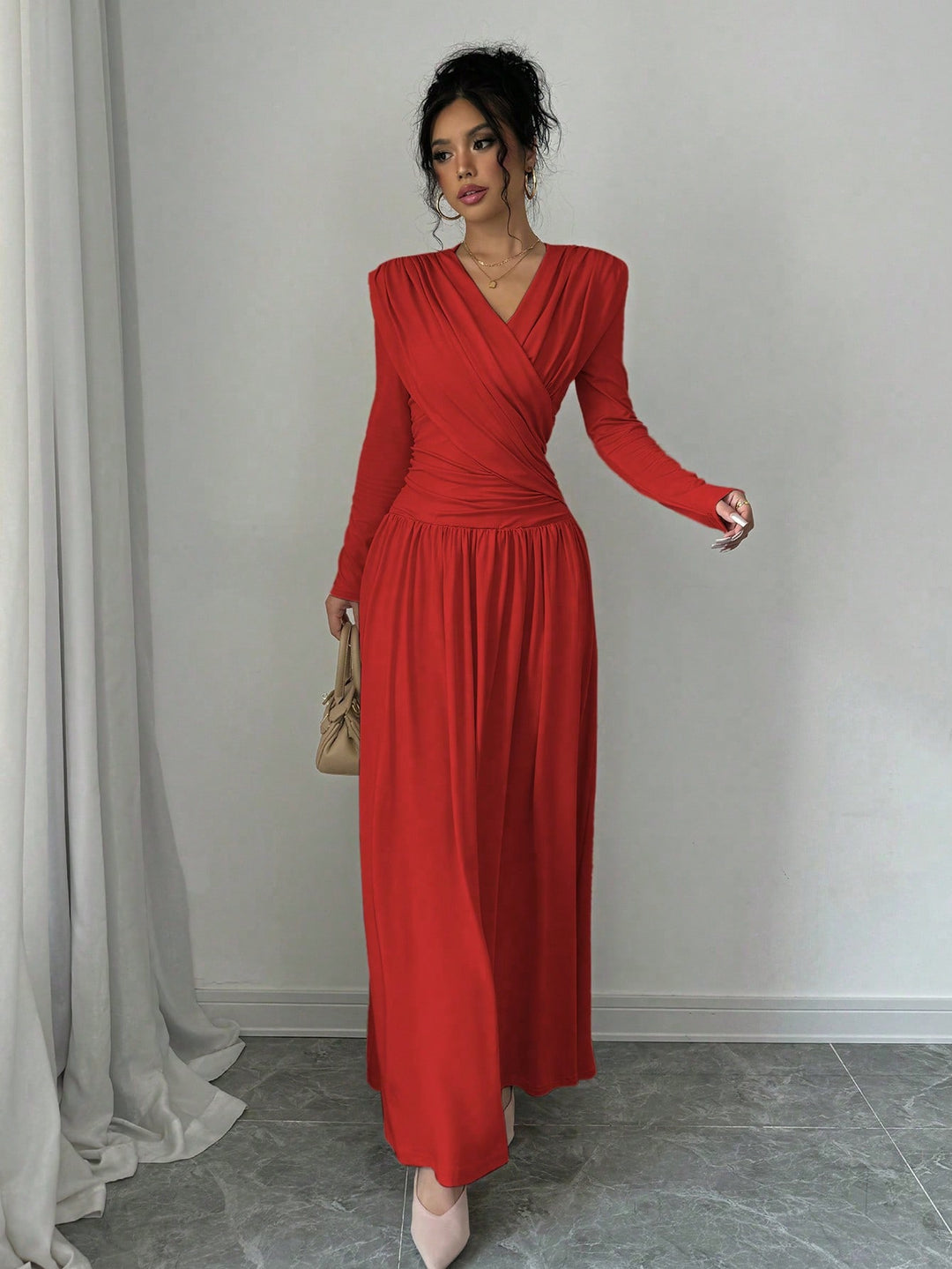 Rochie maxi SHEIN, roșu