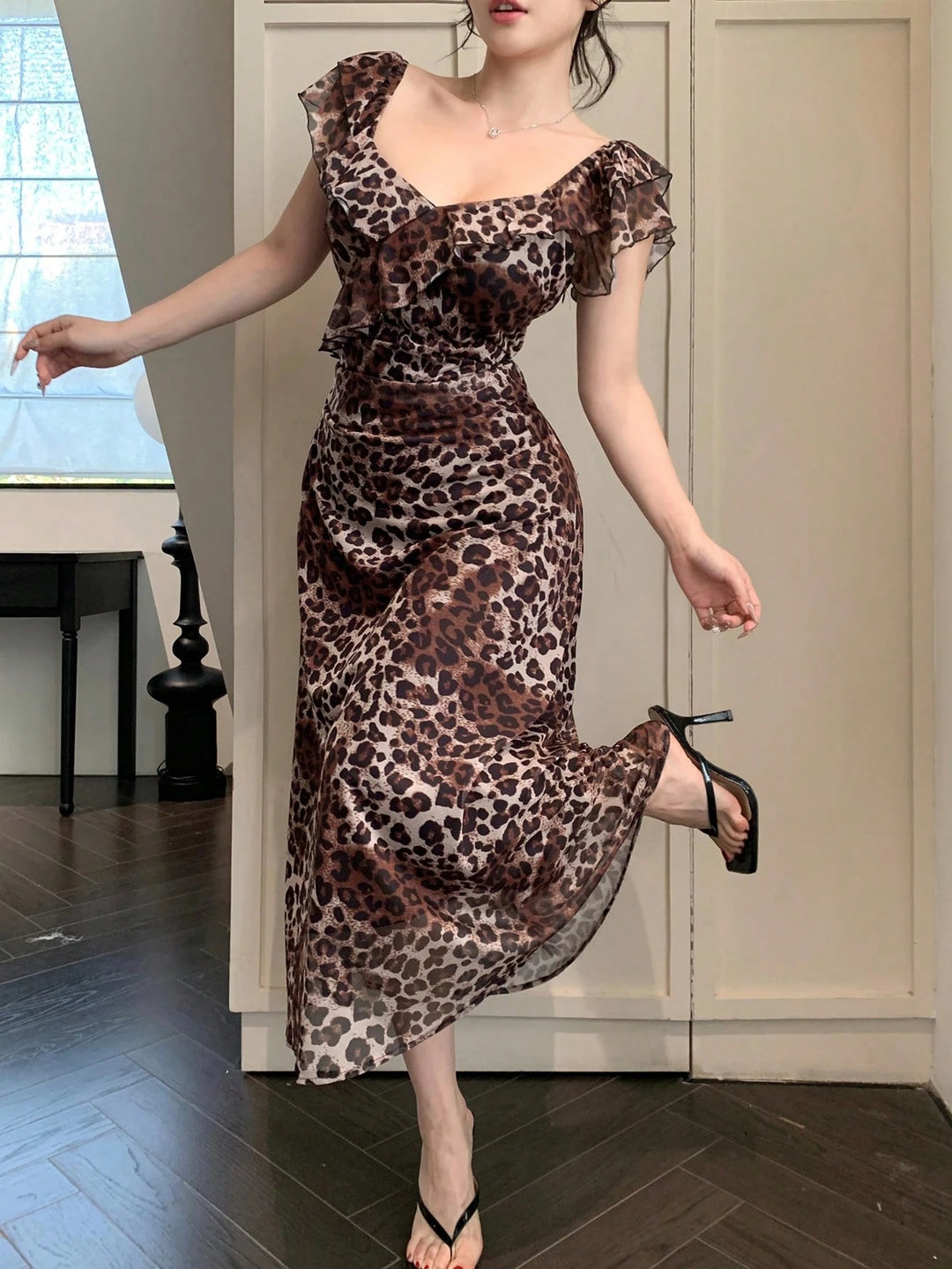 Rochie maxi Shein, mix culori