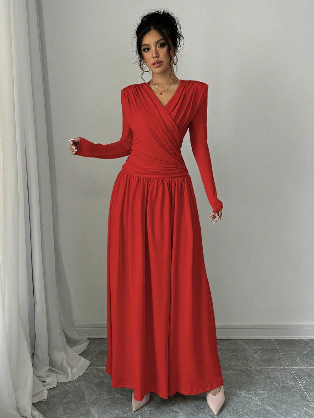 Rochie maxi SHEIN, roșu