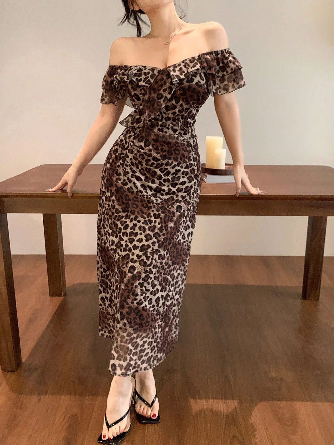 Rochie maxi Shein, mix culori
