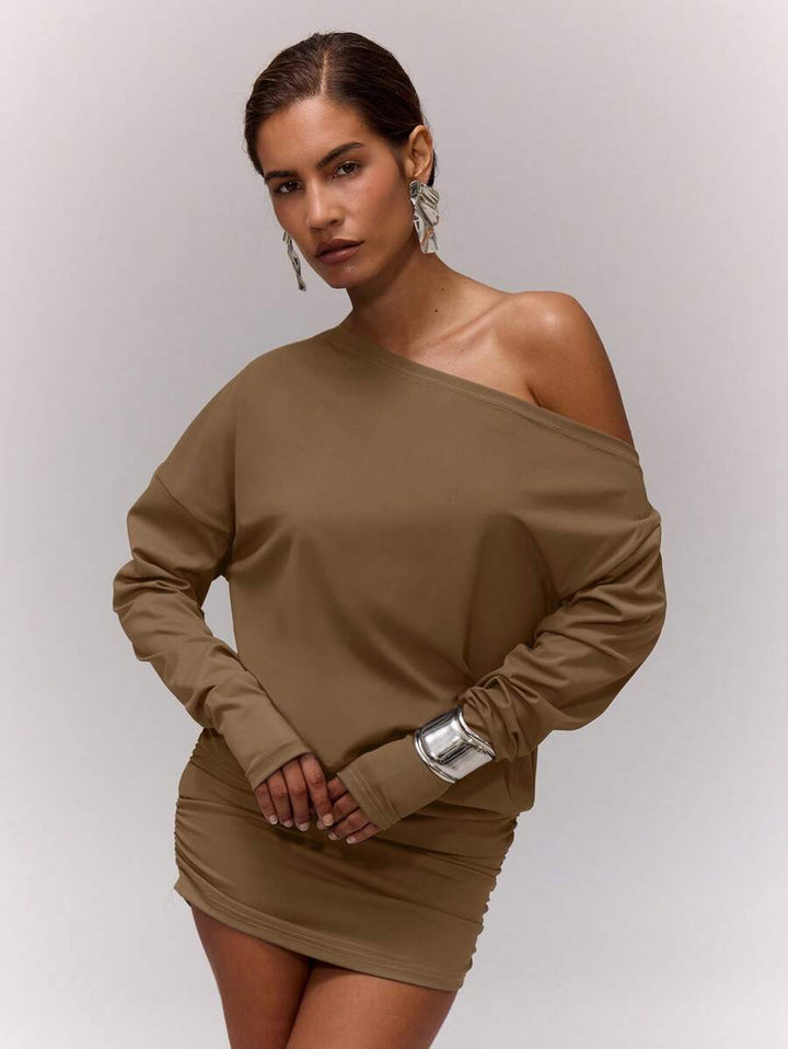 Rochie mini SHEIN, maro
