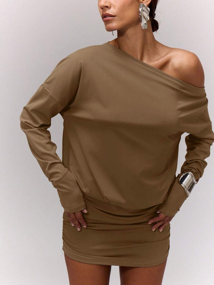 Rochie mini SHEIN, maro
