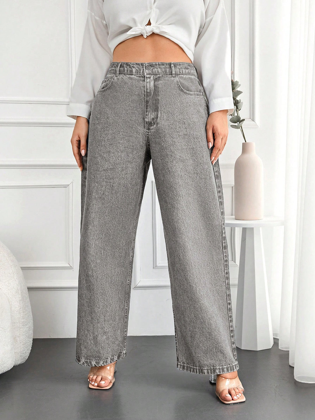 Jeans SHEIN, gri